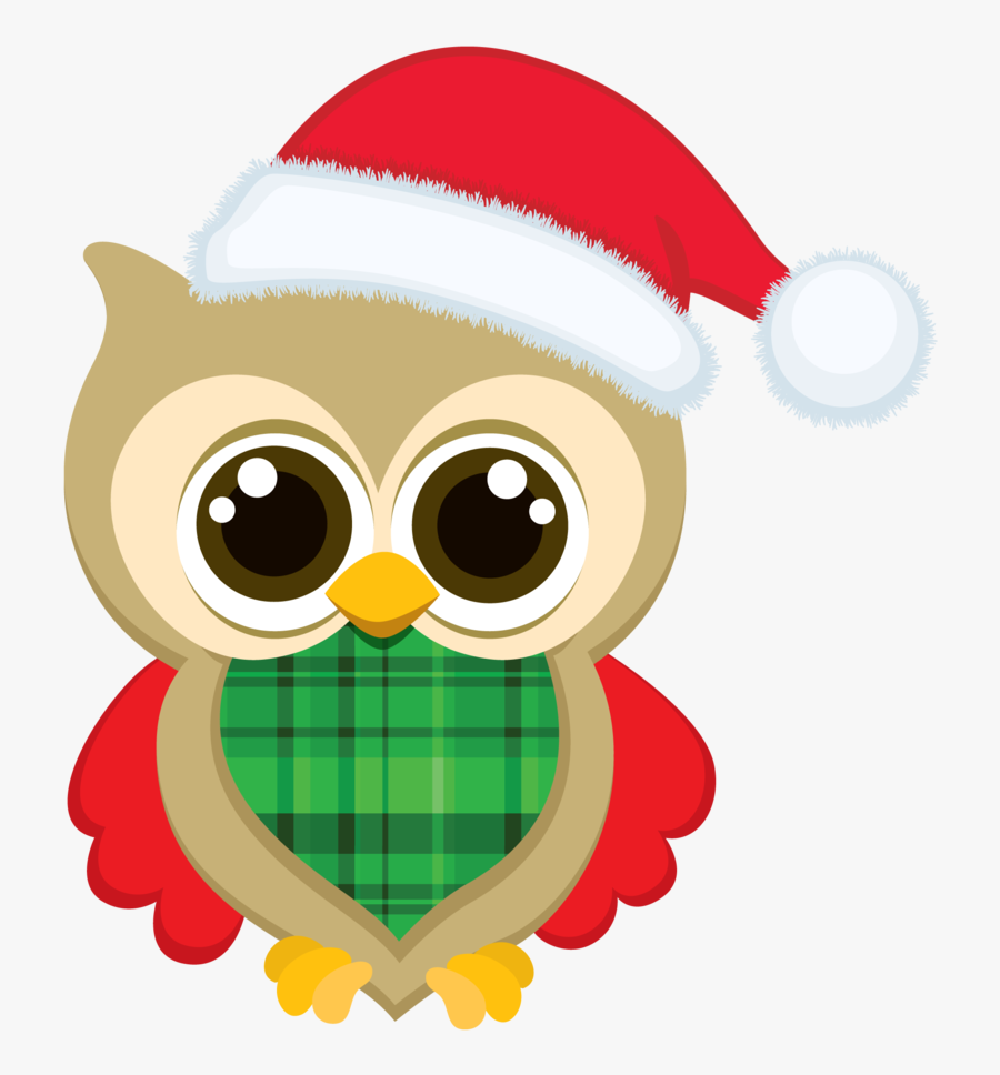 Christmas Owl Clip Art - Christmas Clipart Owl, Transparent Clipart
