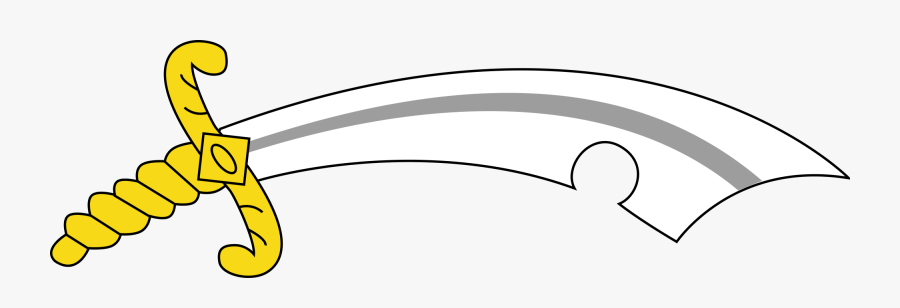 Sword Clipart Arabian - Scimitar Svg, Transparent Clipart