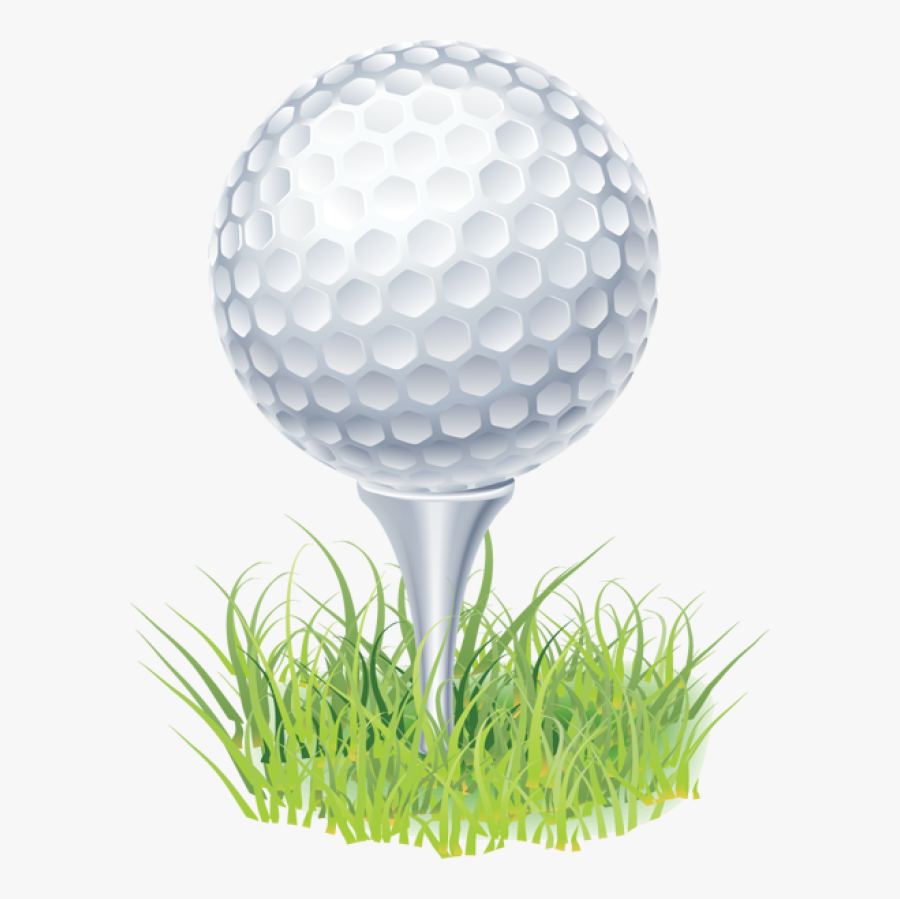 Golf Ball On Tee Clip Art - Gold Ball On Tee, Transparent Clipart