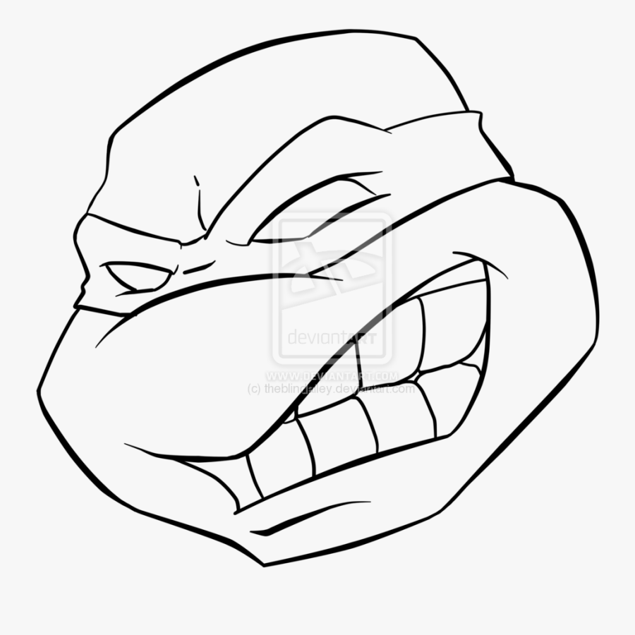 Drawing Ninja Turtle Face, Transparent Clipart