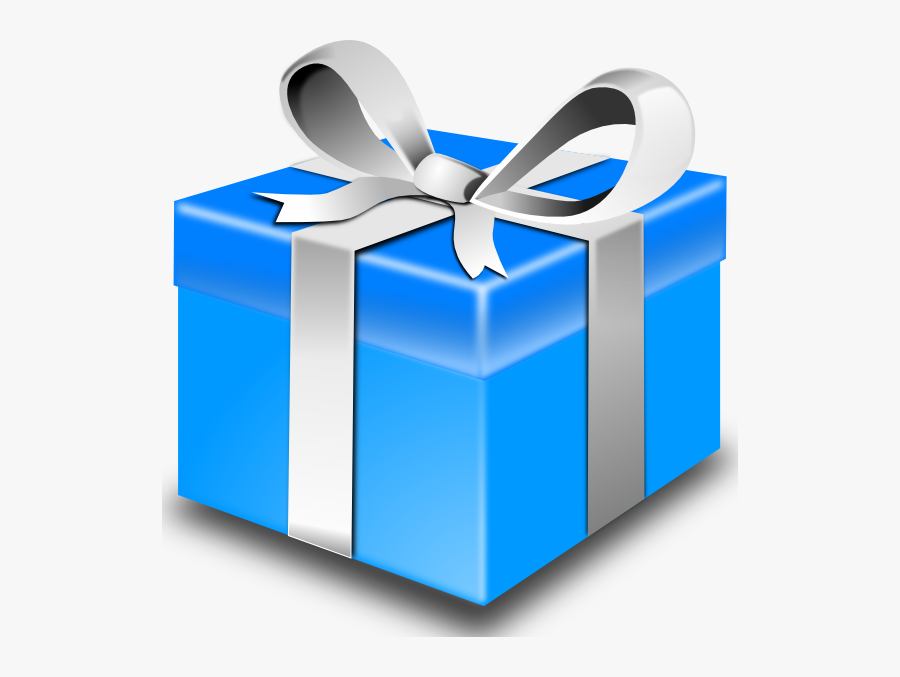 Blue Gift Clip Art At Clker C - Present Clip Art, Transparent Clipart