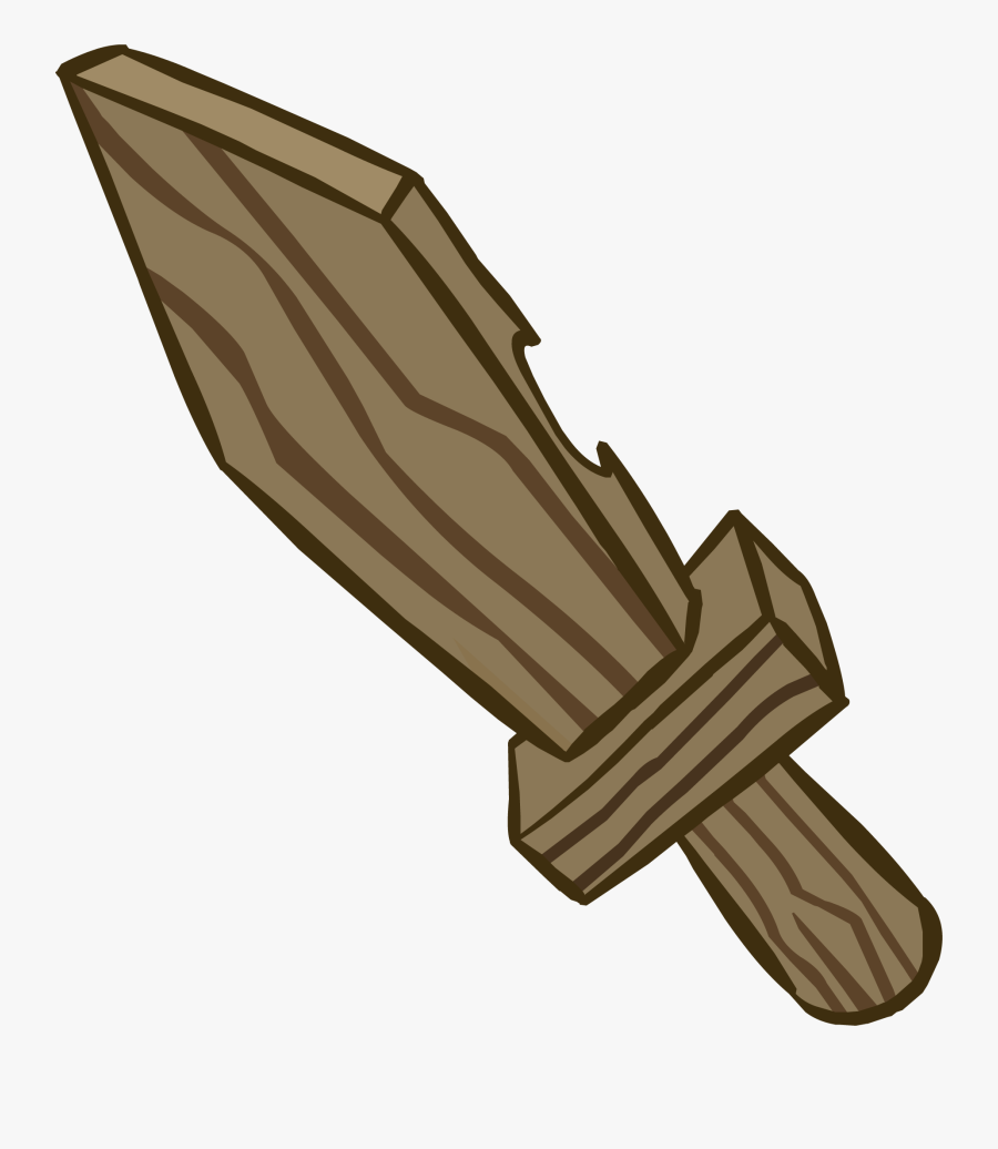 Pirates Clipart Sword - Espada De Madera Pirata, Transparent Clipart