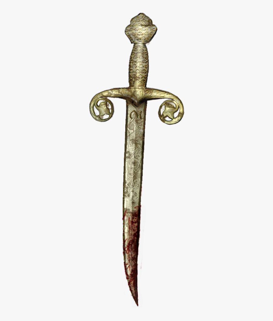 Old Dagger With Blood, Transparent Clipart