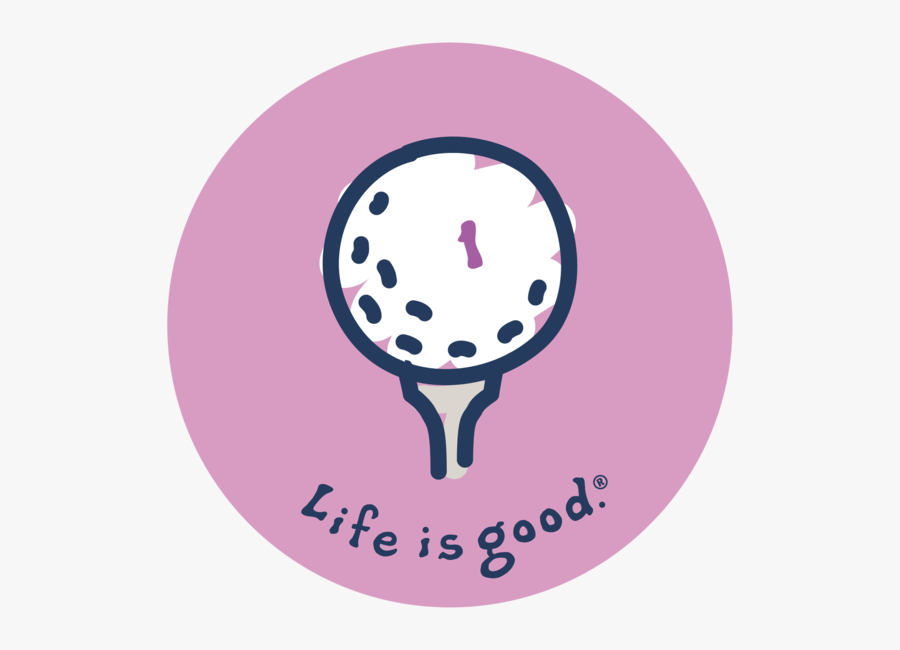 Golf Tee Sticker Life Is Good Golf , Free Transparent Clipart