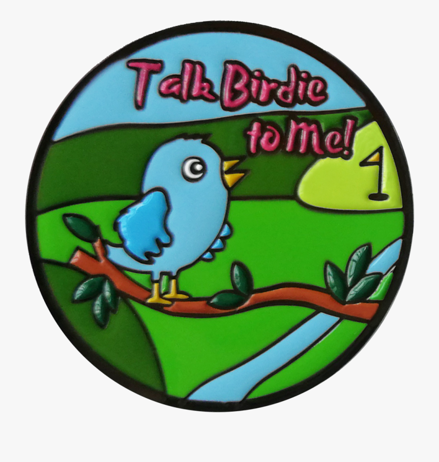 Talk Birdie To Me Ball Marker With Hat Clip - Cartoon, Transparent Clipart