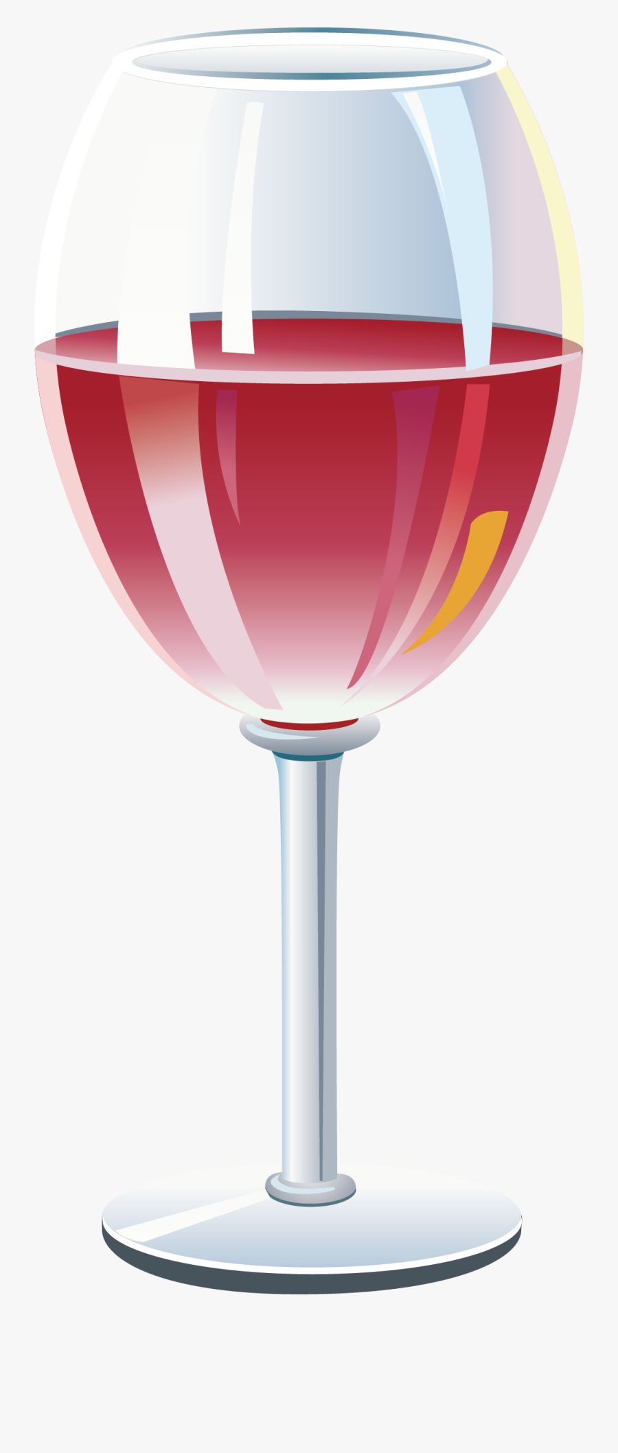 Red Wine Champagne Wine Glass - Transparent Wine Vector Png, Transparent Clipart