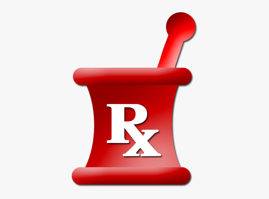 Mortar - Clipart - Rx Mortar And Pestle, Transparent Clipart