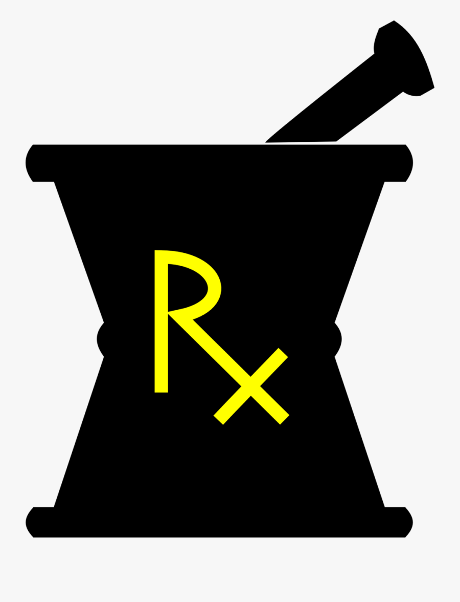 Pharmacy Mortar And Pestle - Mortar And Pestle Silhouette, Transparent Clipart