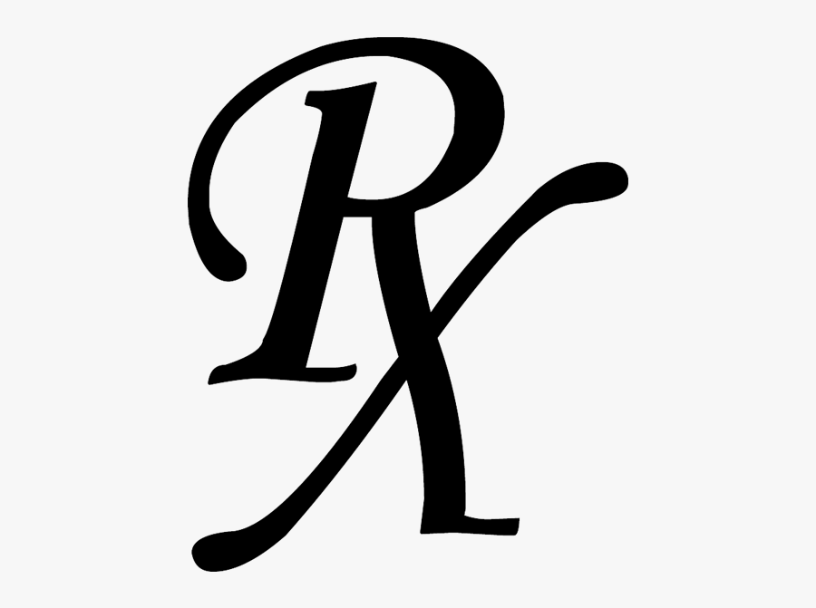 Rx Symbol Monotype Plain - Rx Png, Transparent Clipart