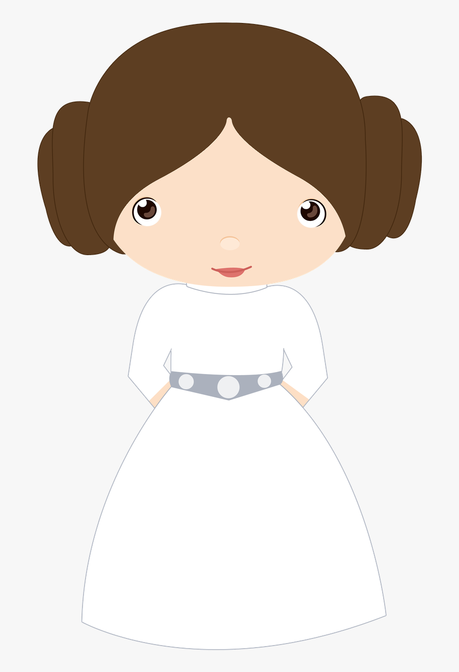 Star Wars Minus Parties - Star Wars Princess Leia Cartoon , Free