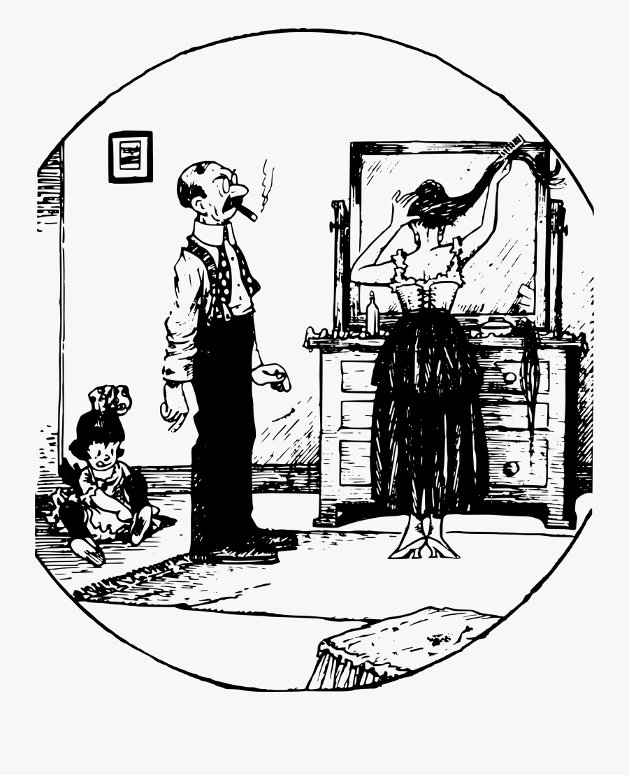 Woman Gets Dressed - Illustration, Transparent Clipart