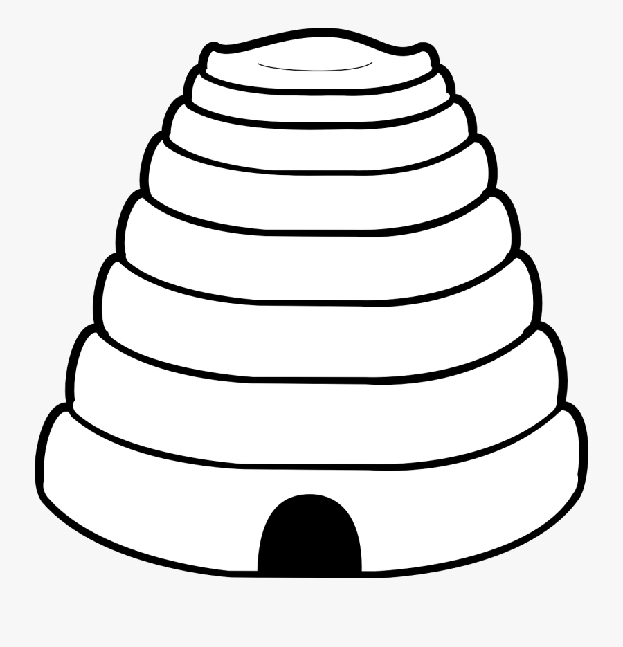 Hive - Clipart - Honey Bee Home Vector, Transparent Clipart
