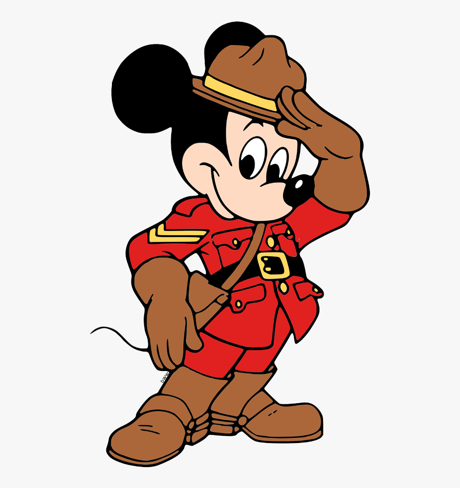 Mountie Colouring Page, Transparent Clipart