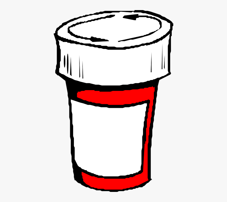 Cup, Red, Bottle, Pharmacy, Medicine, Beaker - Pharmacy Clip Art, Transparent Clipart