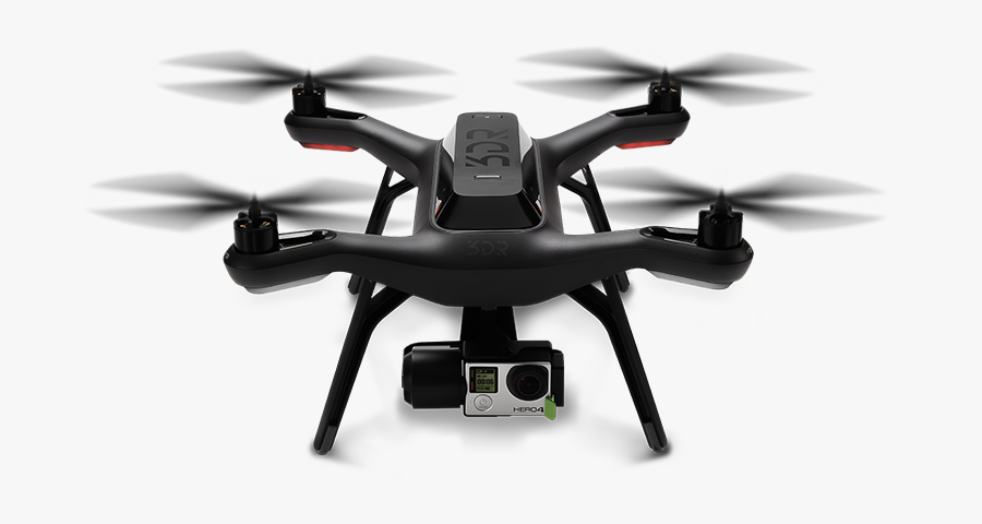 Black Drone Png Clipart - Drone With Camera Png, Transparent Clipart