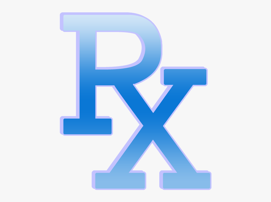 Rx Pharmd Symbol Blue - Rx Symbol Blue, Transparent Clipart