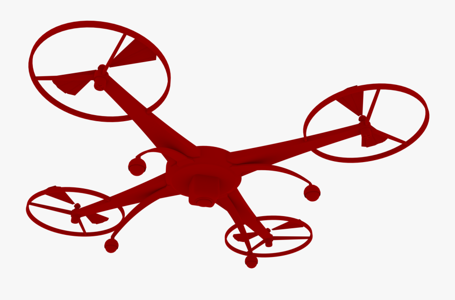 Drone Clipart Red, Transparent Clipart