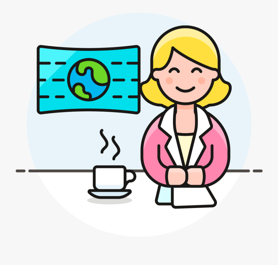 18 News Anchor Female Caucasian - Transparent News Reporter Clipart, Transparent Clipart