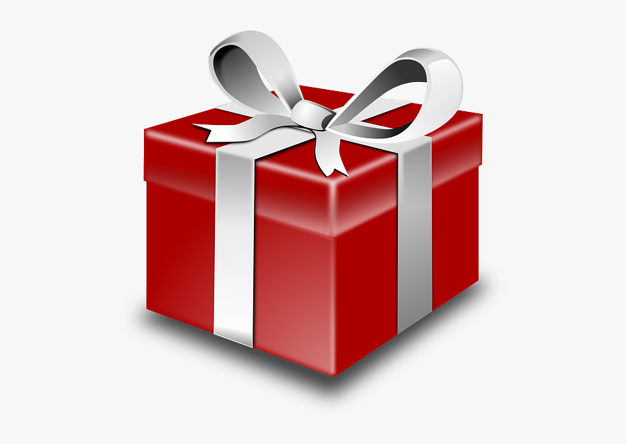 Red, Box, Green, White, Cartoon, Ribbon, Free, Gift - Present Clip Art, Transparent Clipart
