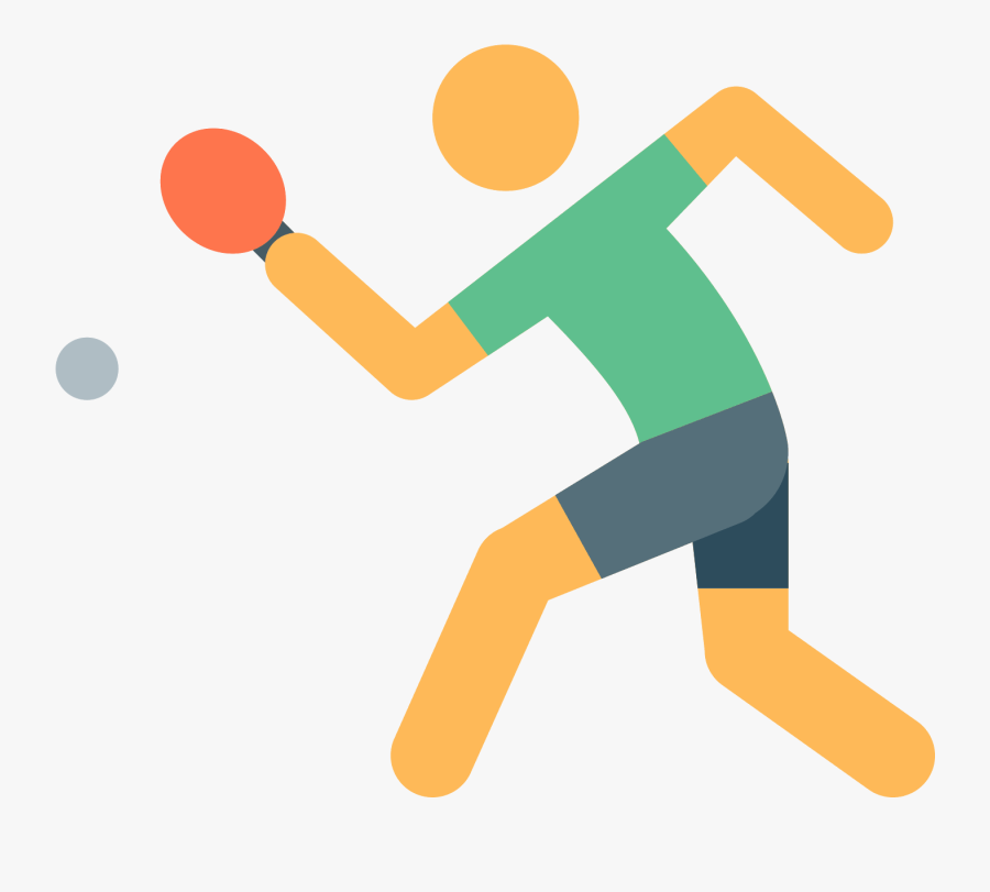 Playing Sports,throwing A Ball,volleyball Player,ball,sports - Table Tennis Icons Png, Transparent Clipart