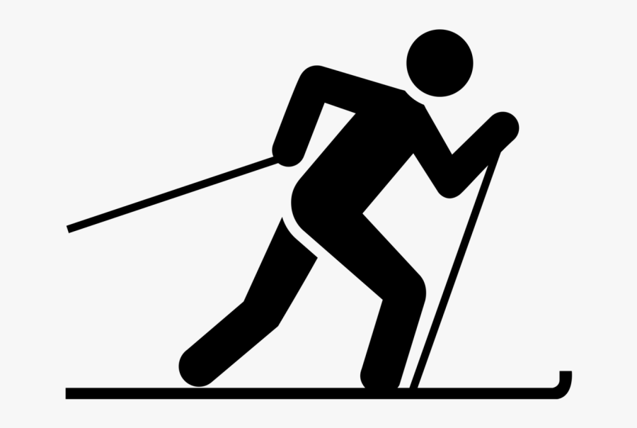 Bienvenue - Cross Country Skiing Drawing, Transparent Clipart