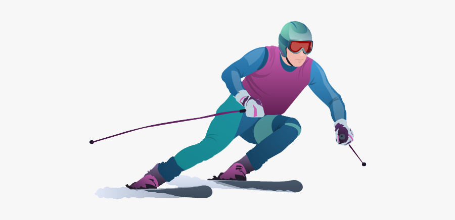Skiing .png, Transparent Clipart