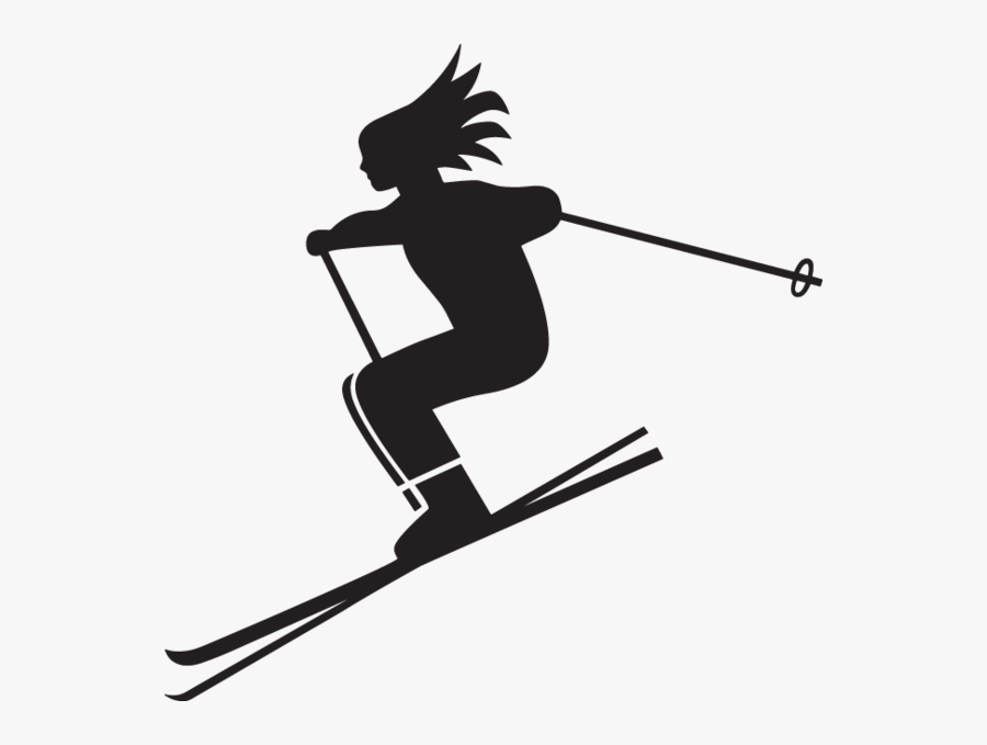 Woman Skier Clip Art, Transparent Clipart