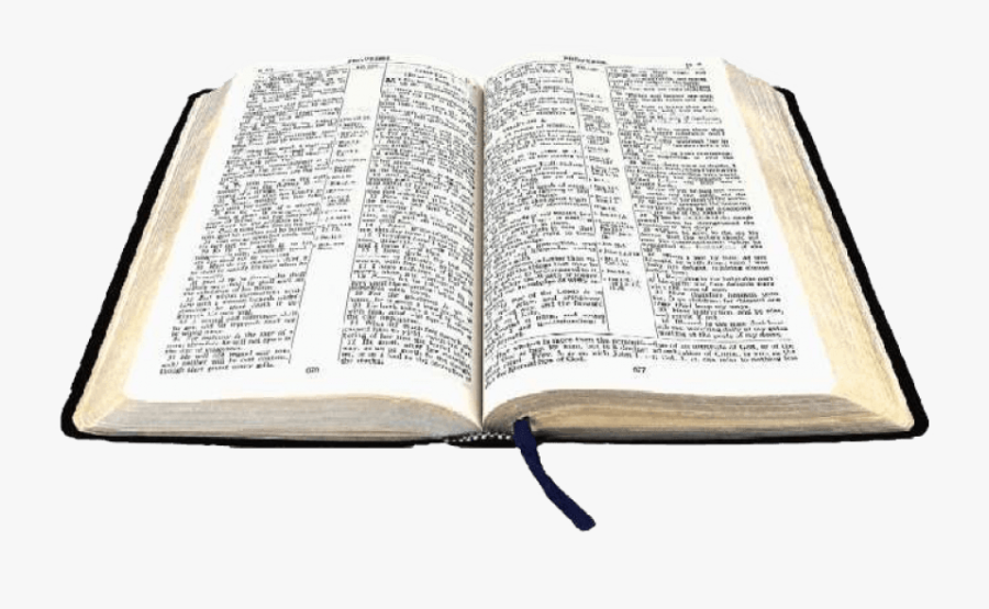 Clip Art Open Bible Background - Open Bible White Background, Transparent Clipart