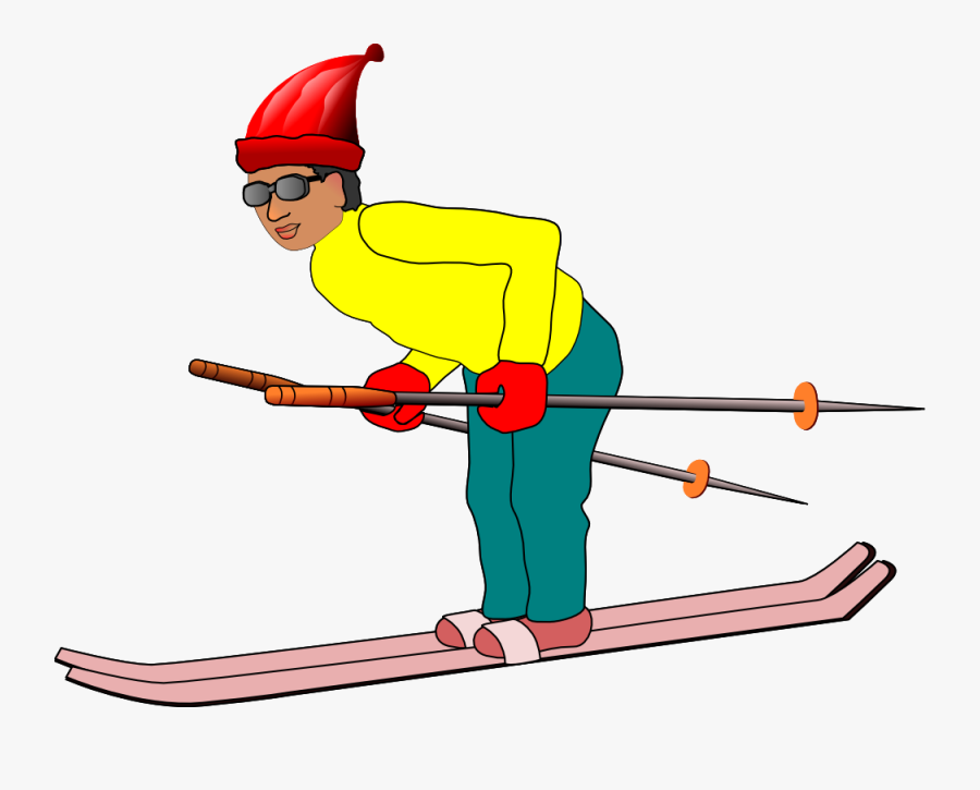 Ski Man - Winter Sports Clip Art, Transparent Clipart