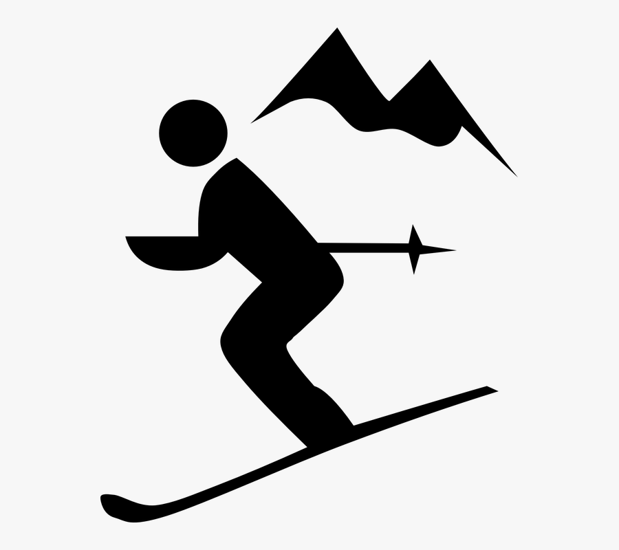 Transparent Haus Clipart - Downhill Ski Clip Art, Transparent Clipart