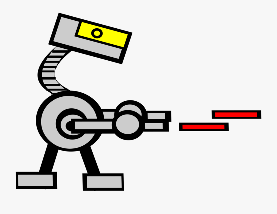 Drone, Robot, Android, Droid, Laser, Laser Gun, Gun - Cartoon Battle Droid, Transparent Clipart