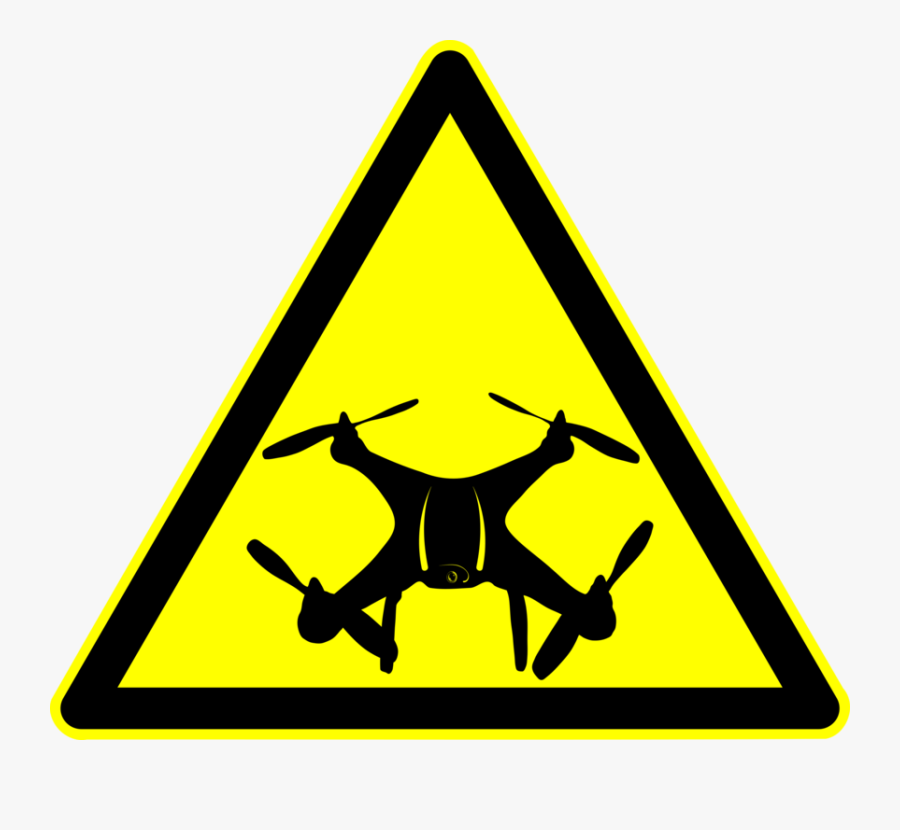 Drone Warning - Peligro Dron - Warnung Vor Ätzenden Stoffen, Transparent Clipart