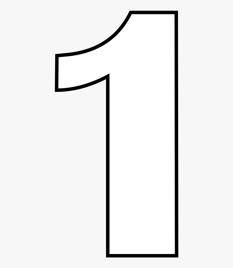 Open - Book - Clip - Art - Color - Numero 1 Molde, Transparent Clipart