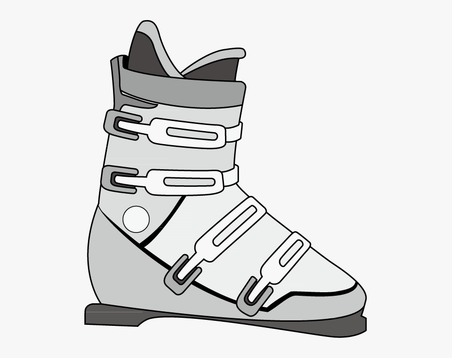 Free Ski Clipart - Ski Boot Clipart, Transparent Clipart