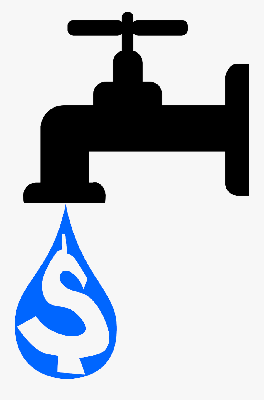 Clipart - Water Cost - Economia De Agua Desenho, Transparent Clipart