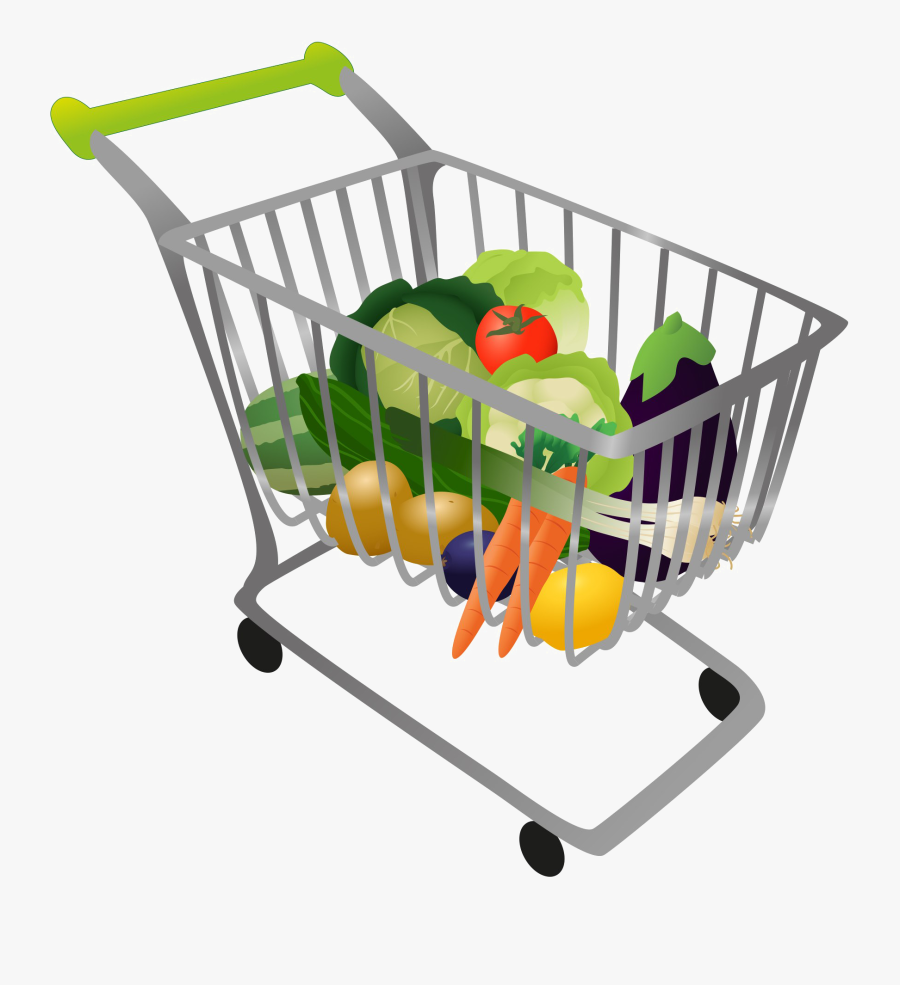 Grocery Shopping Cart Png High-quality Image - Grocery Shopping Clip Art, Transparent Clipart