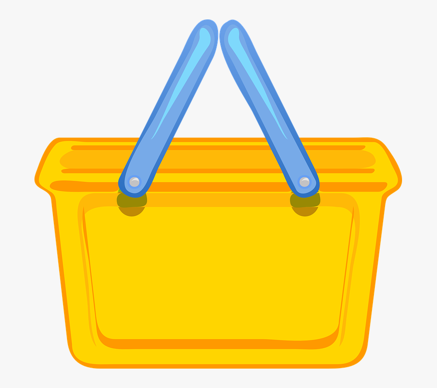Shopping Basket Clip Art At Clker - Shopping Basket Clip Art, Transparent Clipart