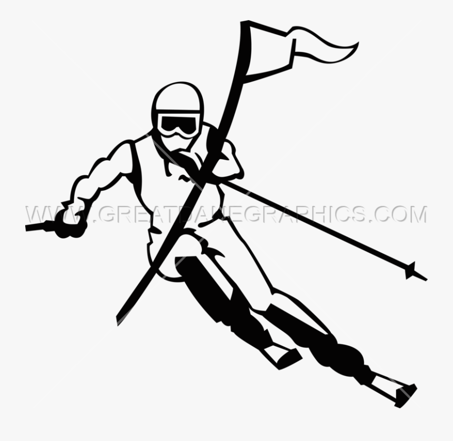 Skier Drawing At Getdrawings - Illustration, Transparent Clipart