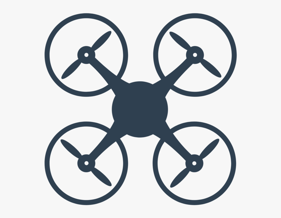 Drone Black And White Clipart Gif , Png Download - Transparent Drone Logo Png, Transparent Clipart
