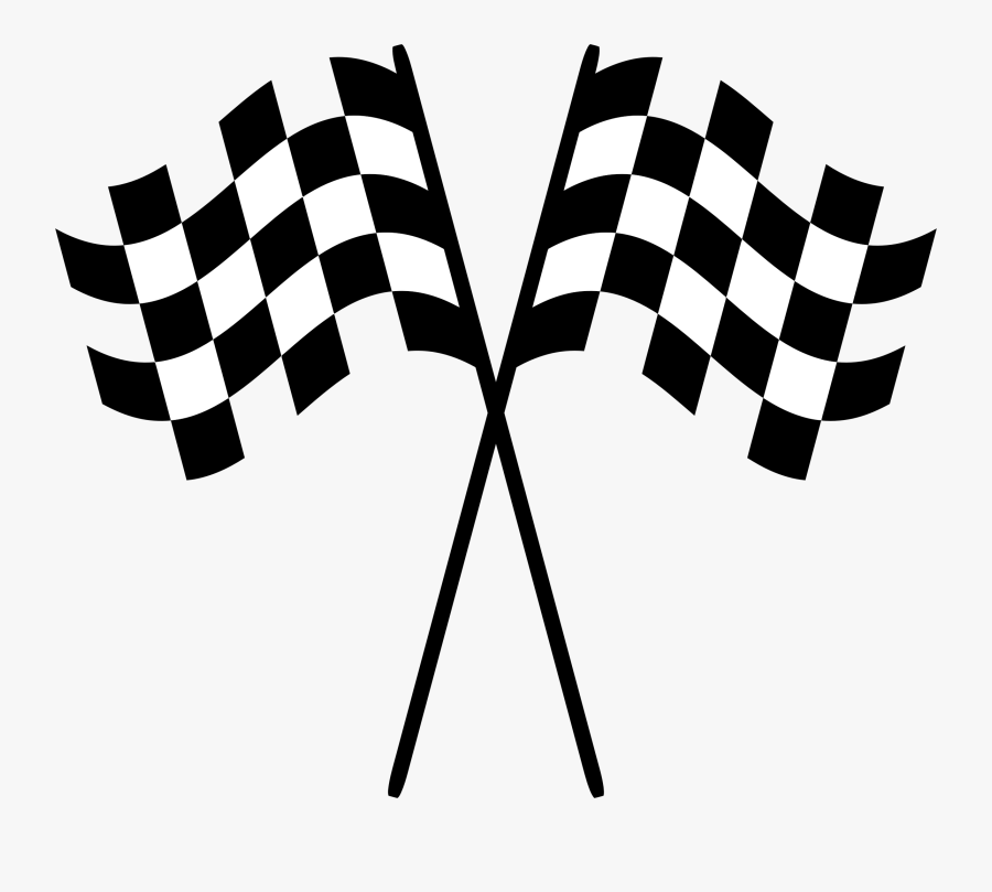 Racer Clipart Checkered Flag - Race Flag No Background, Transparent Clipart