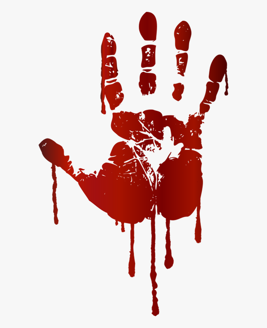 More Atrocities Committed By The Obama Regime As U - Bloody Hand Print Png, Transparent Clipart