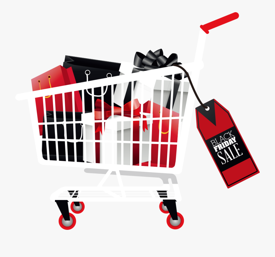 Transparent Shopping Carts Clipart - Shopping Cart Png Vector, Transparent Clipart