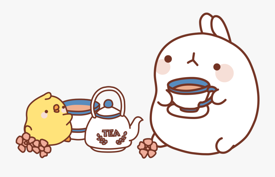 Let"s Have A Cup Of Tea Piupiu Clipart , Png Download - Molang And Piu Piu Png, Transparent Clipart