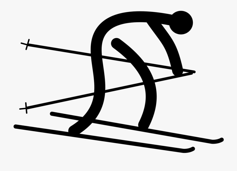 File - Alpine Skiing - Paralympic Pictogram - Svg - - Alpine Skiing, Transparent Clipart