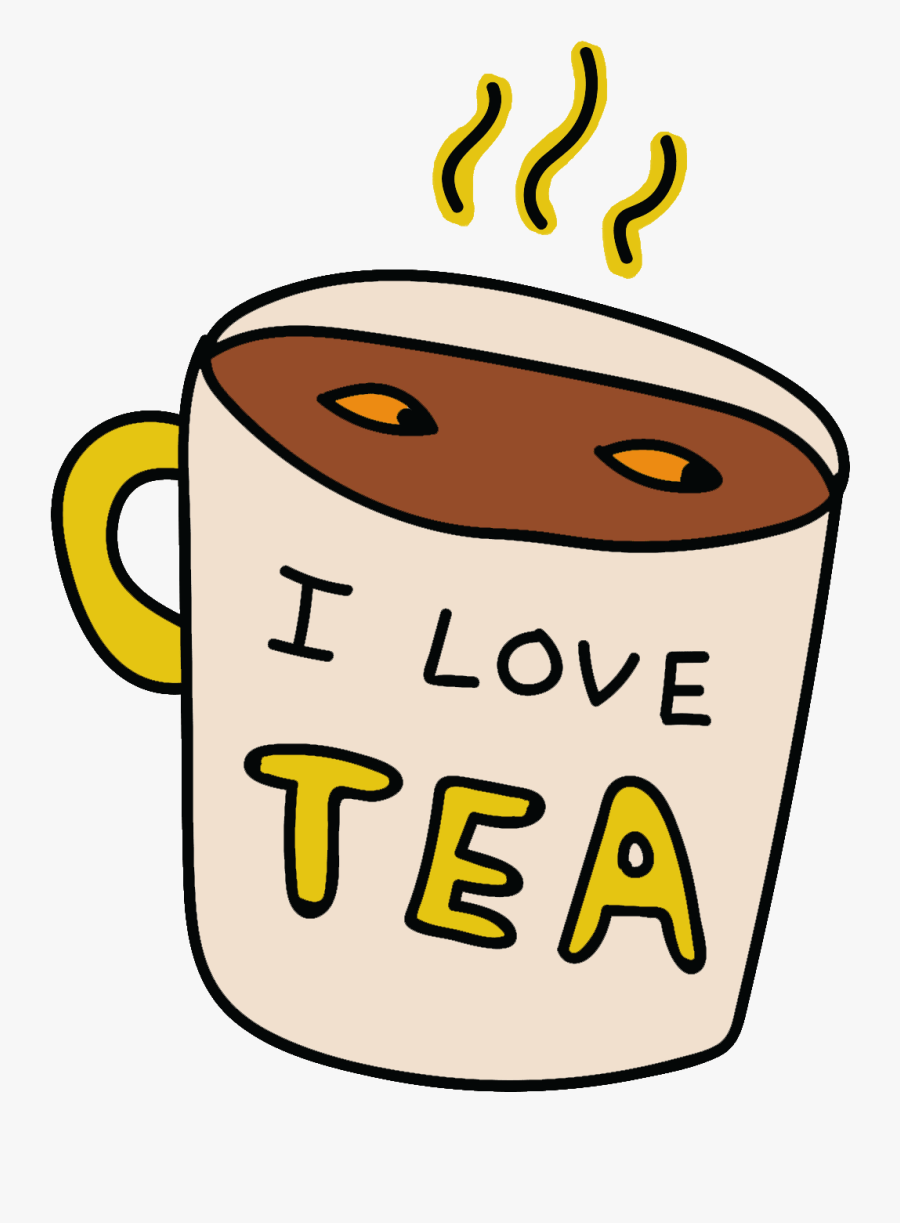 Tea Cup Drinking Sticker Nicole Zaridze For Ios Android - Tea Gif Sticker, Transparent Clipart
