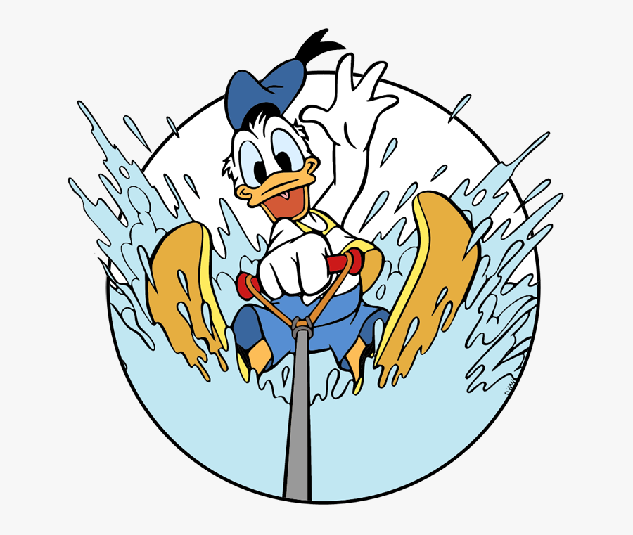 Donald Duck Water, Transparent Clipart