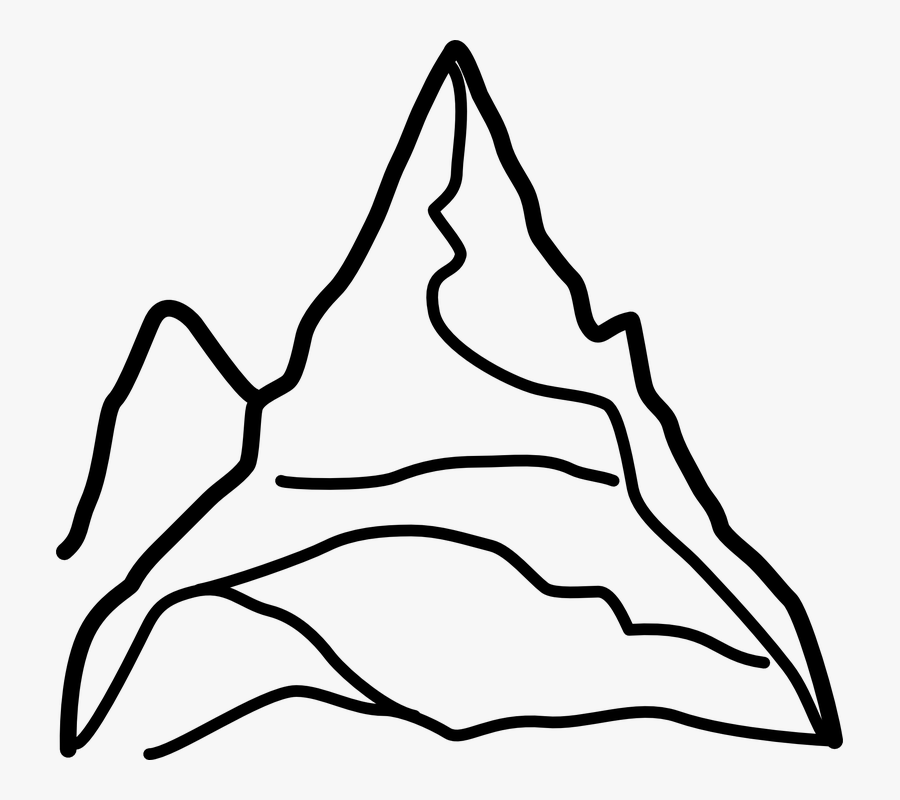 Alps Clipart Mountain Skiing Pencil And In Color Alps - Mountain Clip Art, Transparent Clipart