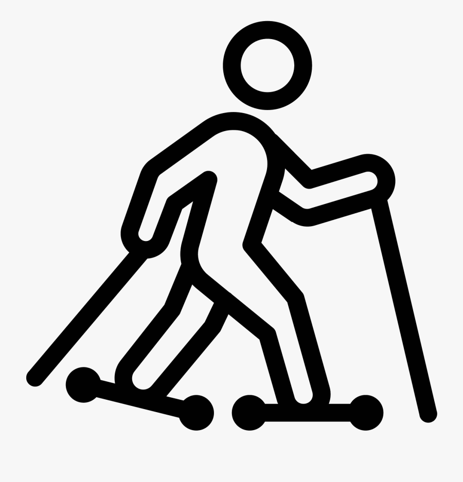 Skiing Clipart Ski Board - Roller Ski Icon, Transparent Clipart