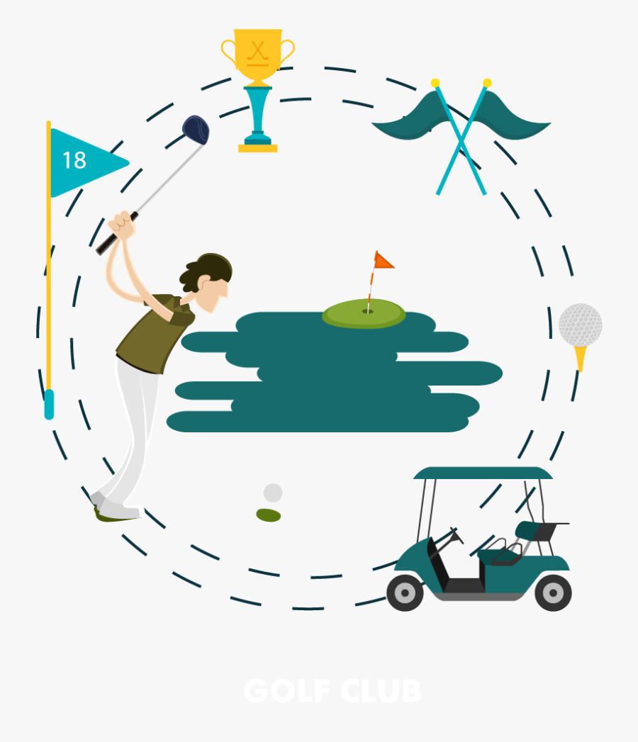 Euclidean Vector Golf Club Motion, Transparent Clipart