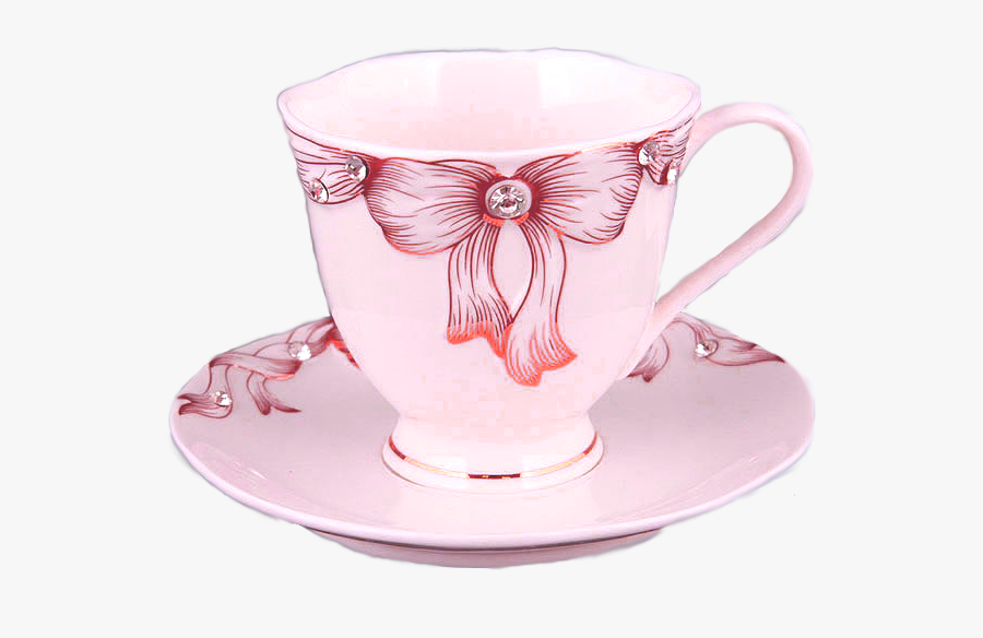 Clipart Pink Cups And Saucers, Transparent Clipart